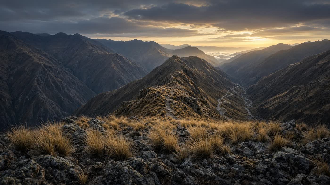 Andean dust, a colonel's coat on a chair, Pacific light at the end of the map.